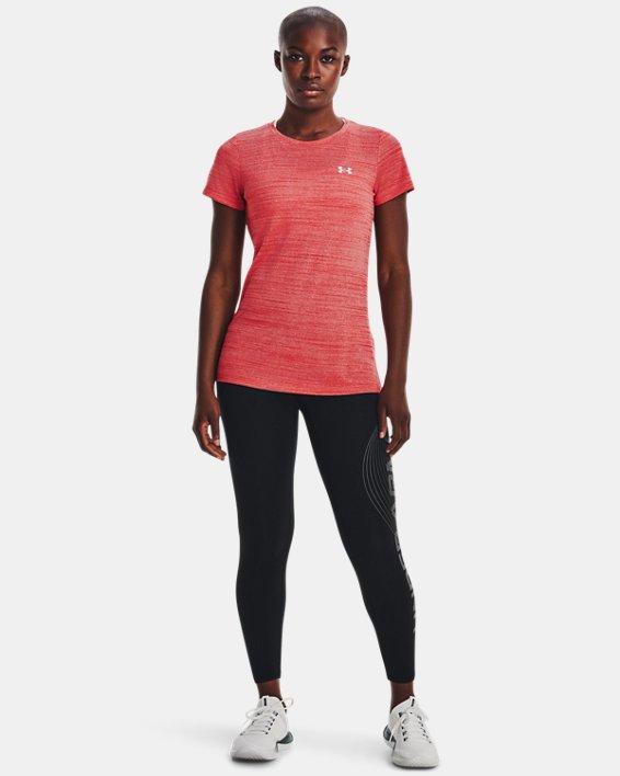 Women's UA Tech™ Tiger Short Sleeve in Red image number 2